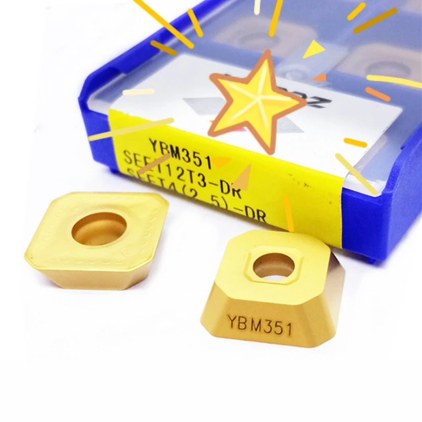 ZC-CT YBC301/SEET12T3-DM YBG302/SEET12T3-DM YBM351/SEET12T3-DR YBM251 карбидные вставки CNC для стали