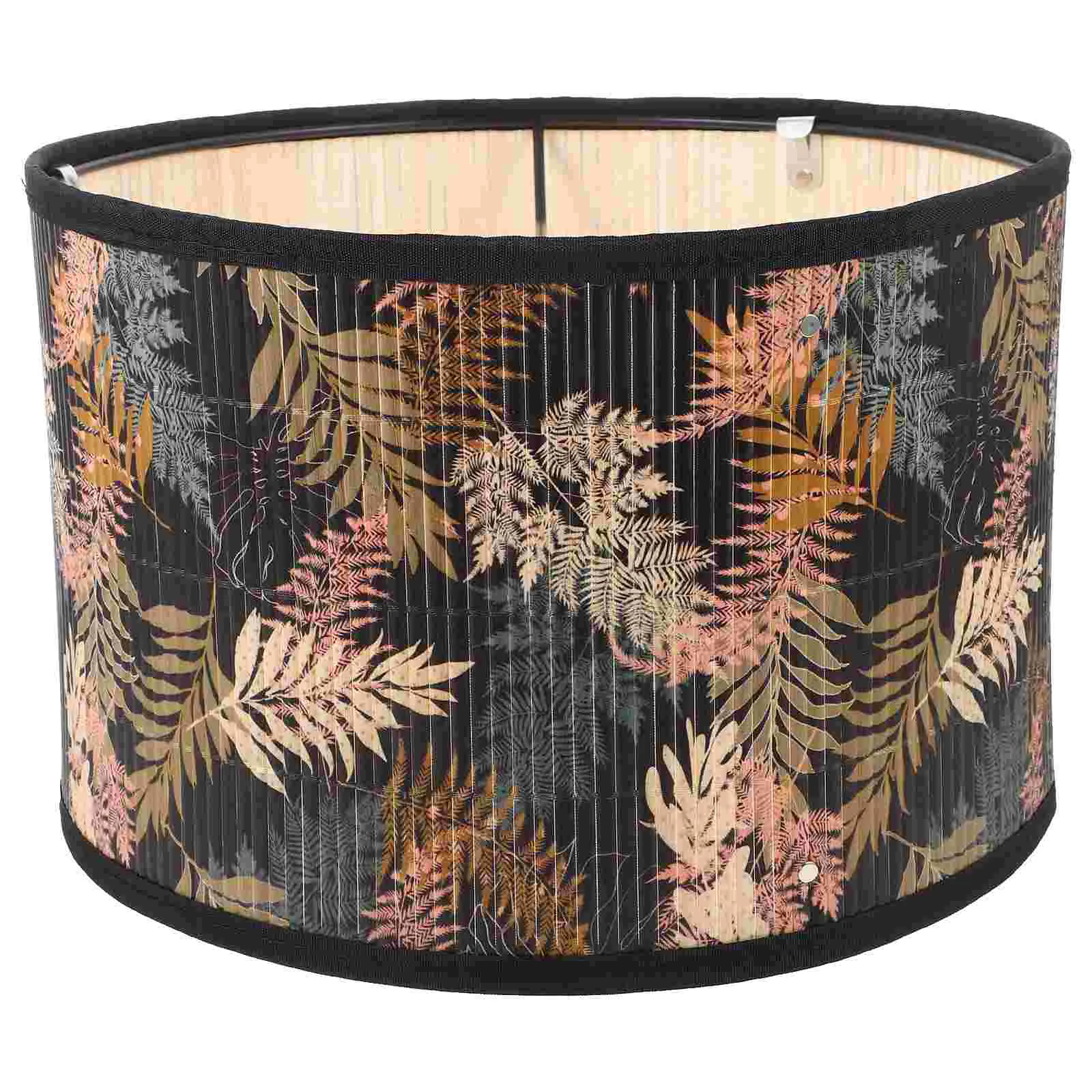 

Pendant Light Lampshade Decorative Bamboo Lamp Shade Rustic Ceiling Lamp Cover for Home Hotel
