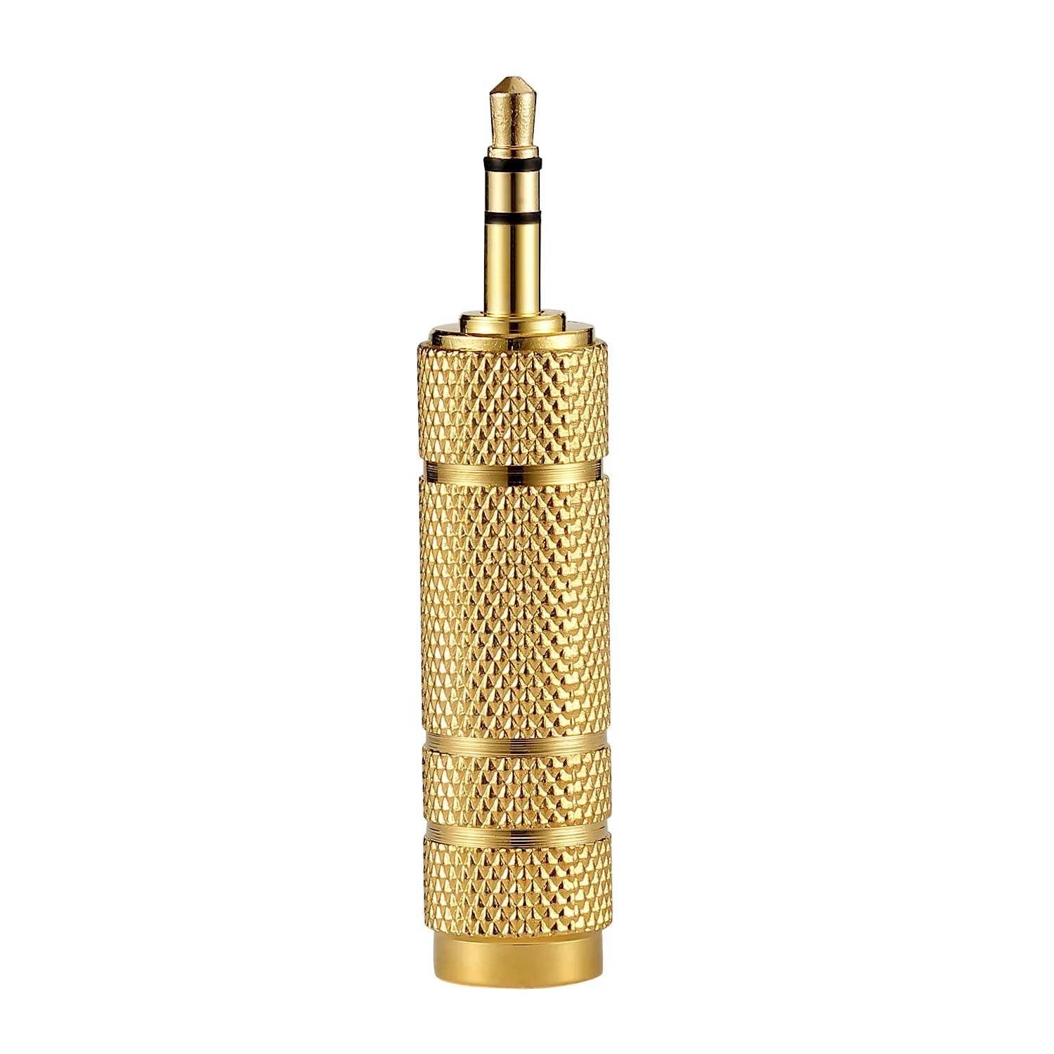 

Stereo Headphone Plug 3.5mm To 6.35mm Adapter Audio Connector Converter Gold