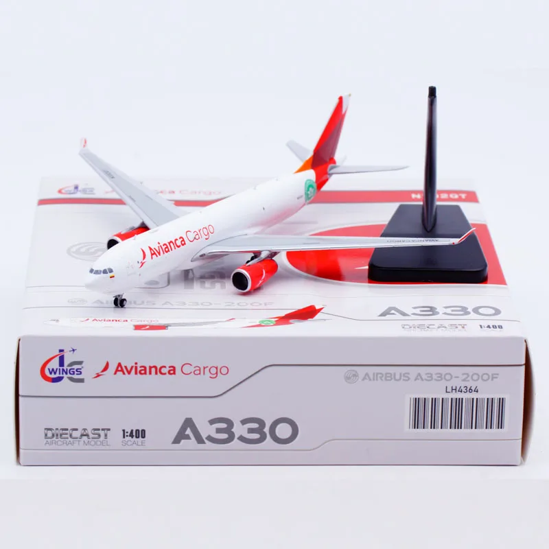 Фото Коллекционная модель самолета LH4364 из сплава, подарок, JC Wings 1:400, Avianca Cargo Airbus A330-200F, литая под давлением, N332QT, с подставкой №3