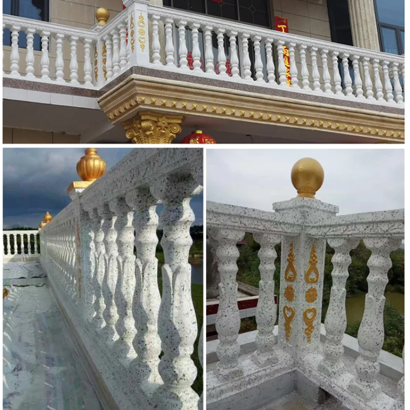 

European Style Villa Roman Column Mold Fence Balcony Fence Vase Railing Orchid Cast-in-Place Concrete Column Building Durable