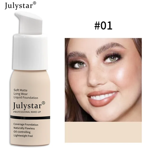 Professional Oil-control Liquid Foundation Cream Concealer Lasting Do not take off Makeup Foundation Wholesale Full Coverage 4