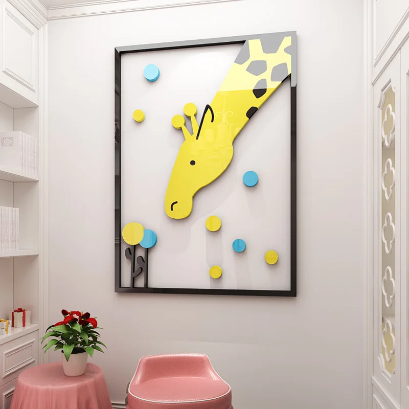 Ws49 3D акриловые настенные плакаты для детских комнат, спальни, творческие наклейки на стены дверей.