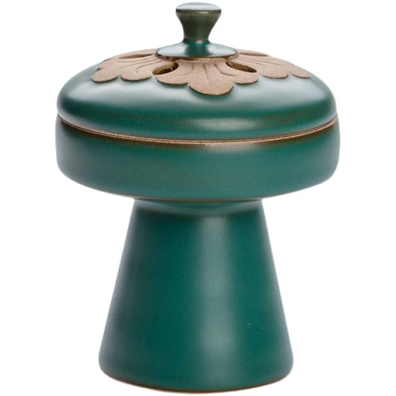 

Incense Burner Imitation Song New Chinese Style Pan Incense Ceramics Home Aromatherapy Accessories Sandalwood and Agarwood L705Y