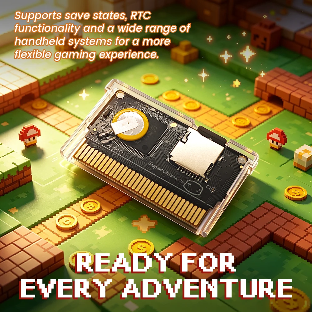 Фото Новый считыватель игровых карт SuperChis Prime GBA от SuperFW V2.0 с прошивкой FlashCard для GBA/GBA SP/NDS/GB Player, модуль SDRAM NOR Flash №4