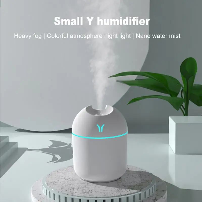 

250ML Mini Air Humidifier Portable Essential Oil Diffuser Home Bedroom Desktop Decoration USB Charging LED Night Lamp 2022 New