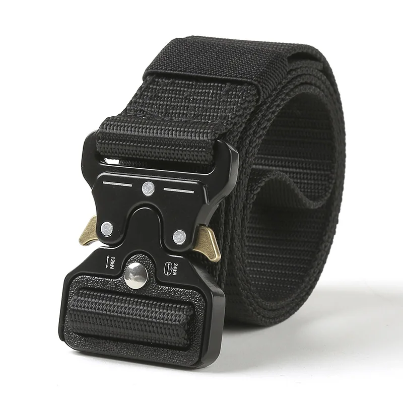 Men Metal Buckle Outdoor Tactical Military Army Belt Magnetic Multi Function Combat Survival Nylon Sports Cycling Belts