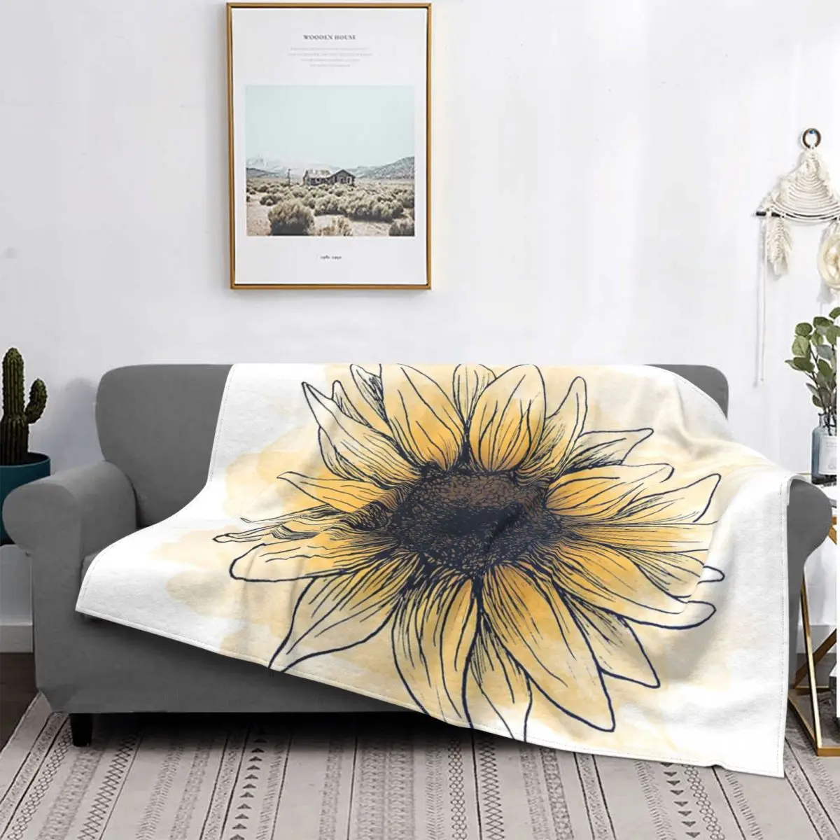 

Sunflower 5 Blanket Bedspread On The Bed Thick Bedspread Queen Bed Throw Blanket