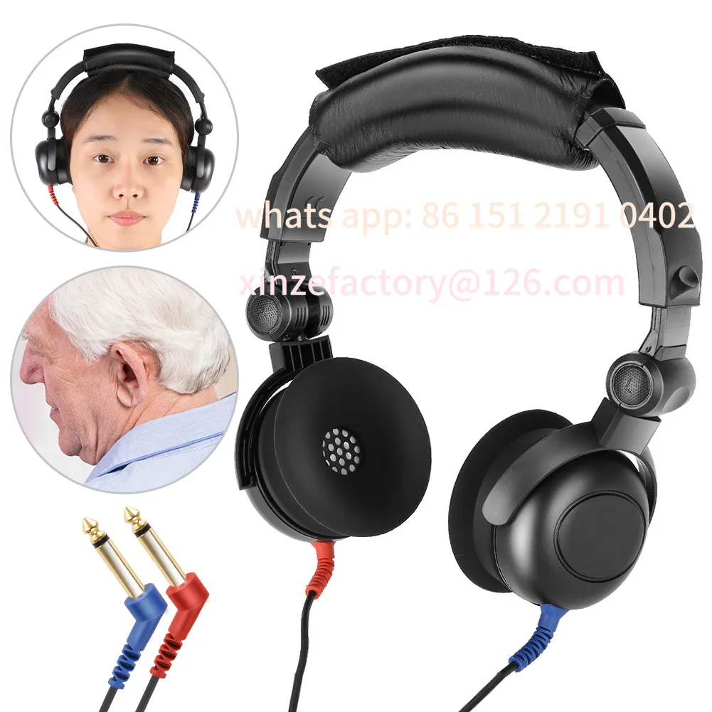 Фото Настраиваемый аудиометрический экранирующий audiometro Dell'udito cuffie a conduzione d'aria per Test Dell'udito strumento №1
