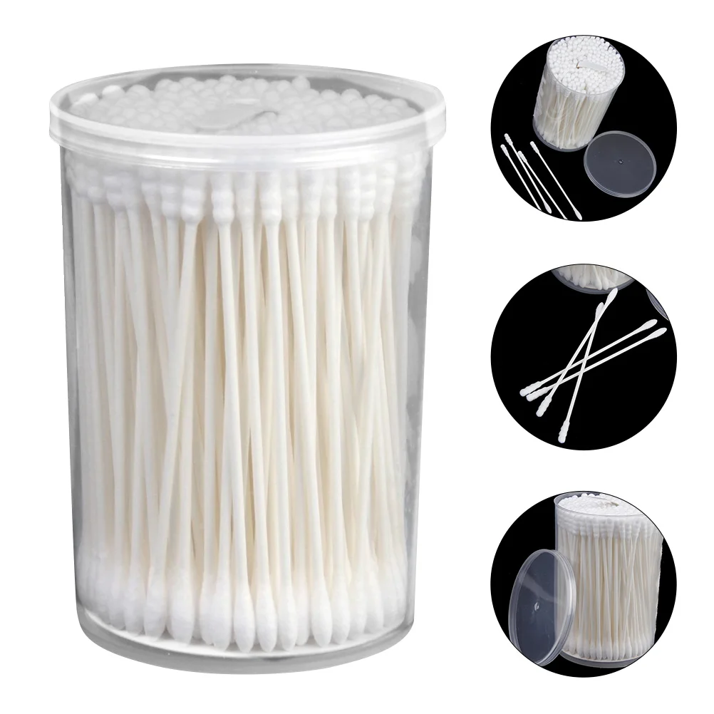 3 Boxes Double-headed Cotton Swabs Earpick White for baby Use |