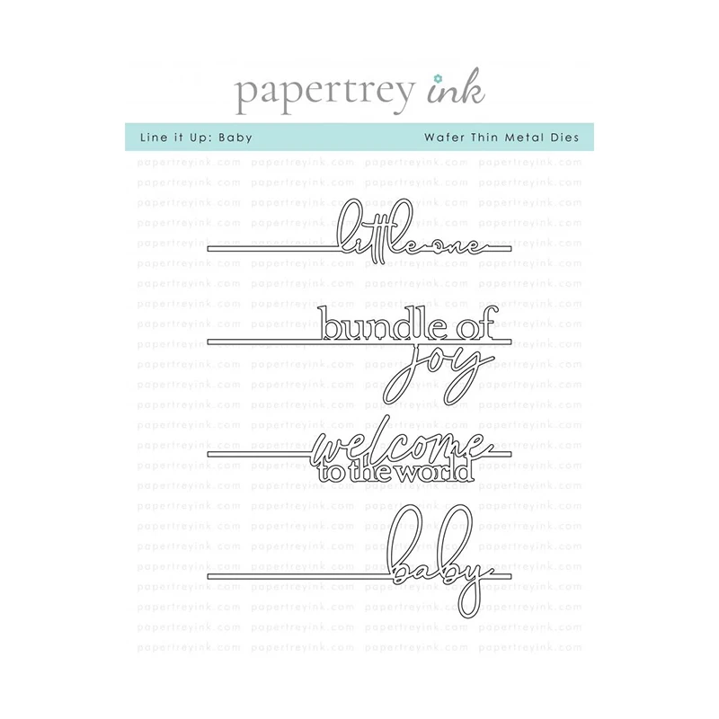 

Line it up Baby Letters Metal Cutting Dies Stencil Craft Die Cut for Scrapbooking Mold Border Mould Decor Punch Template Model