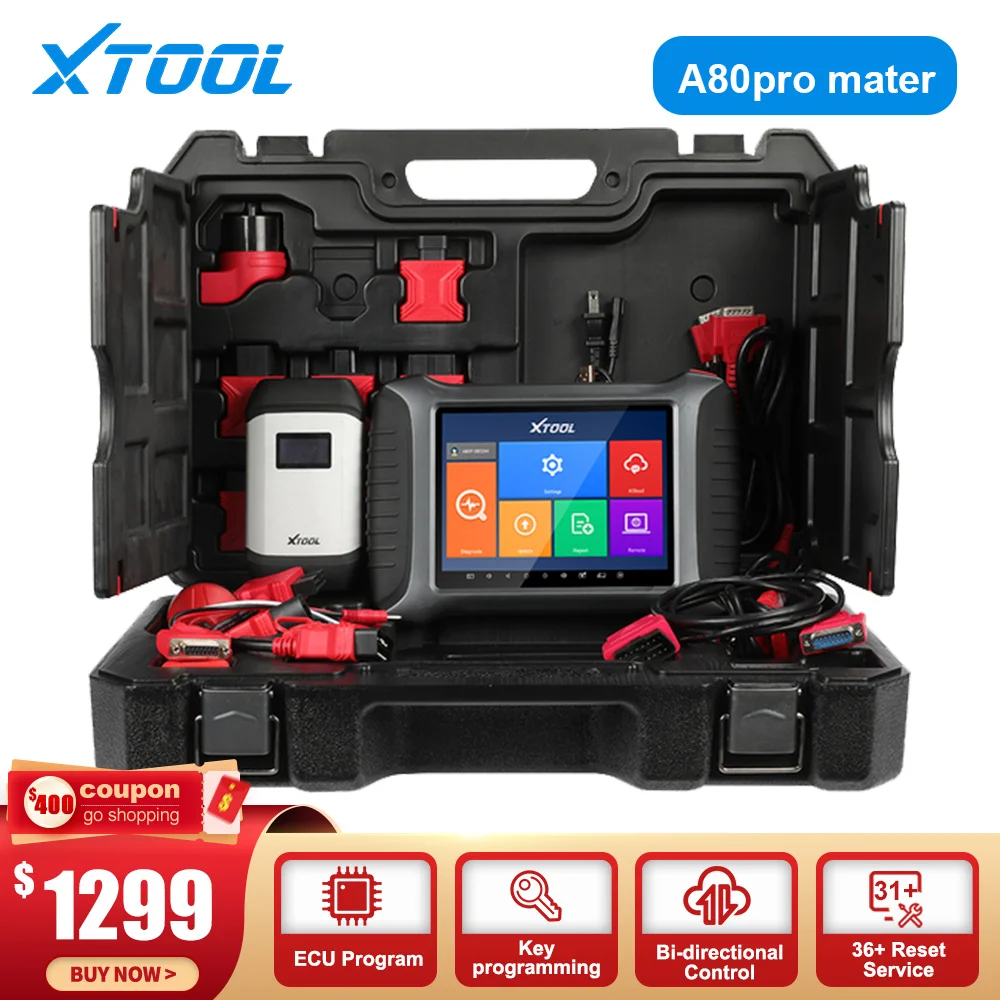 2023 XTOOL A80 pro Master OBD2 диагностические инструменты J2534 ECU Программатор онлайн ключа