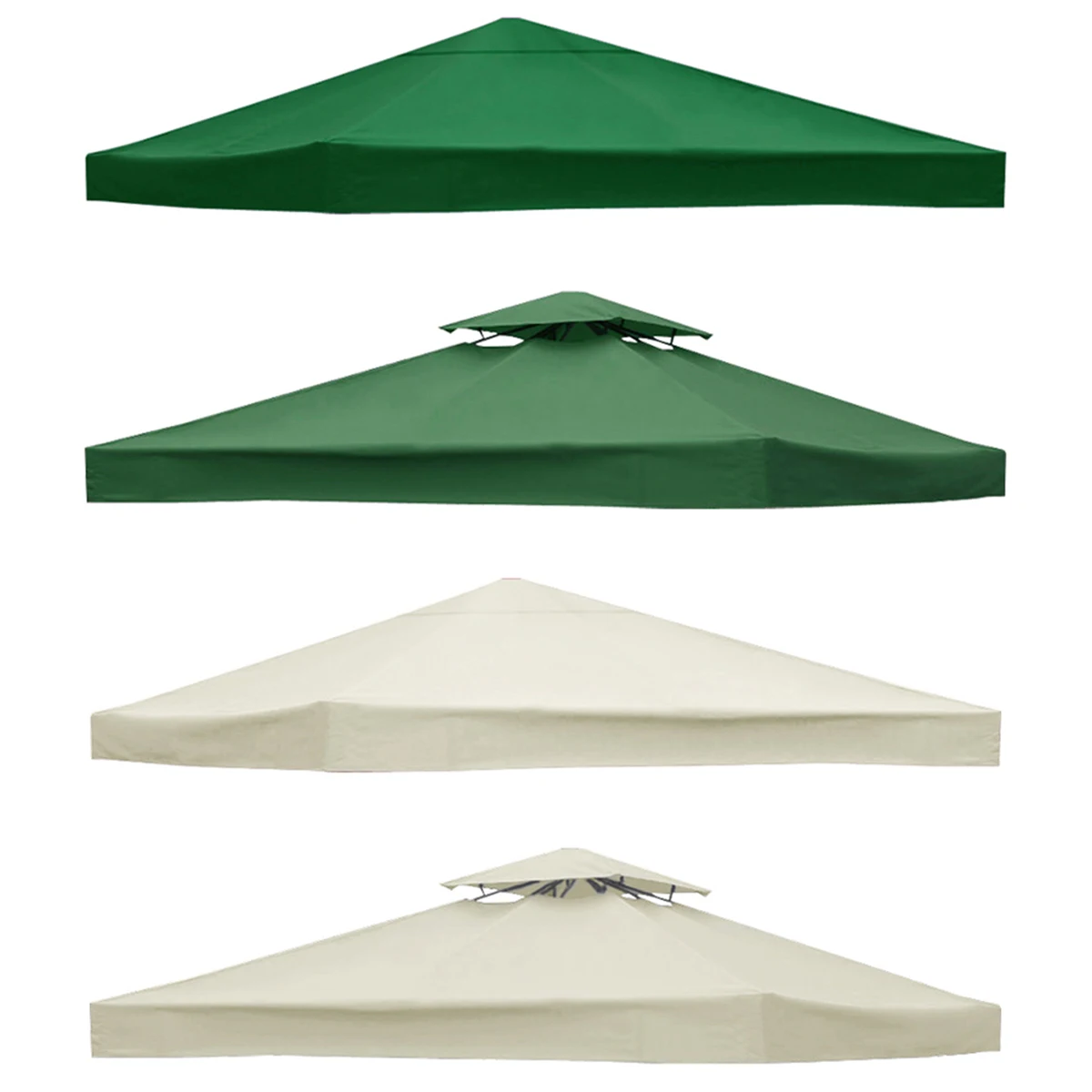

Garden Gazebo Top Cover 3x3M Canopy Replacement Pavilion Roof 1/2 Tier Outdoor Patio Garden Tent Roof Cover for Outdoor Camping