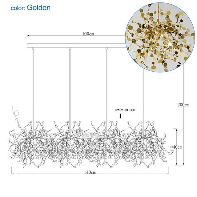 

Светодиодный подвесной светильник из нержавеющей стали