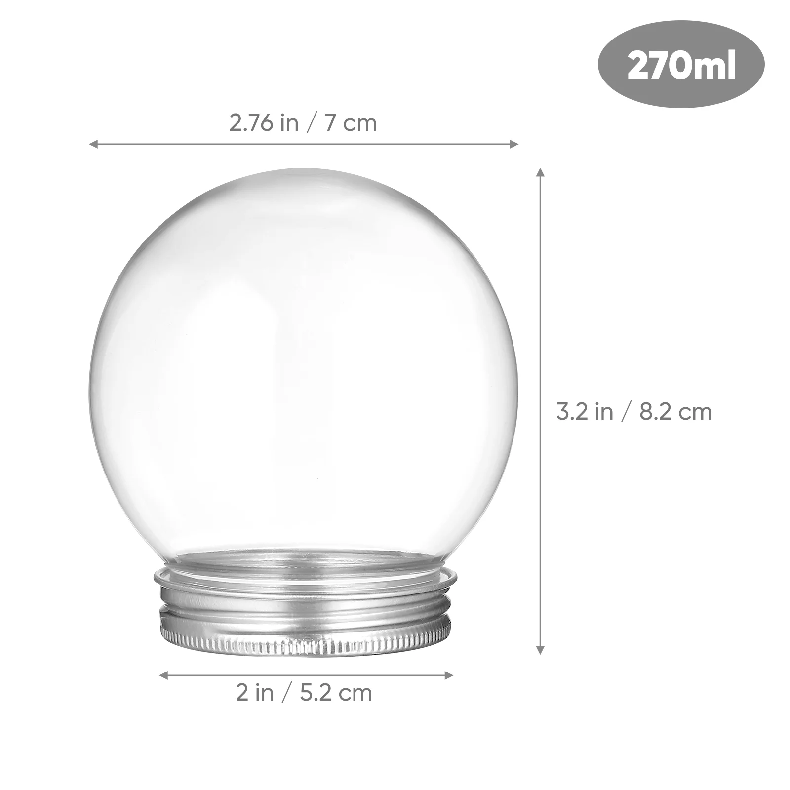 10 шт. прозрачная бутылка со снежками рождественские украшения коробки для конфет