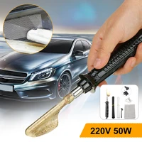 electric soldering iron with plastic handle flat tip for car bumper repair 220v plastic crack repair spatula smoothing tool