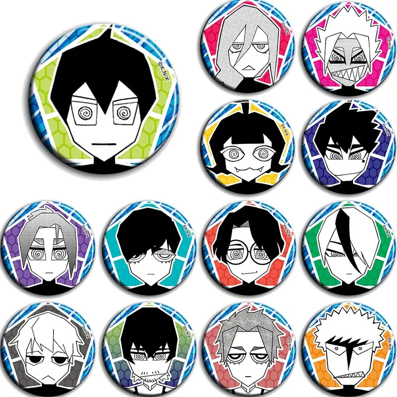

13pcs/1lot Anime BLUE LOCK Figure 784 Metal Badges Round Brooch Pin Badge Bedge Gifts Kids Toy