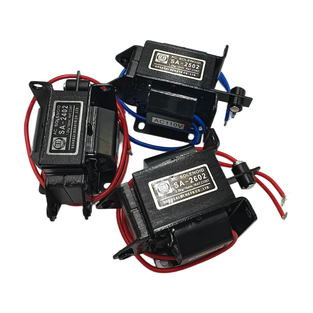 1 шт. SA-2402 SA-2502 SA-2602 Электромагнит тяговый AC24V AC 110V 220V, усилие 1-2 кг, ход 15 мм (art.: 3920dad5fedae) - 3920dad5fedae