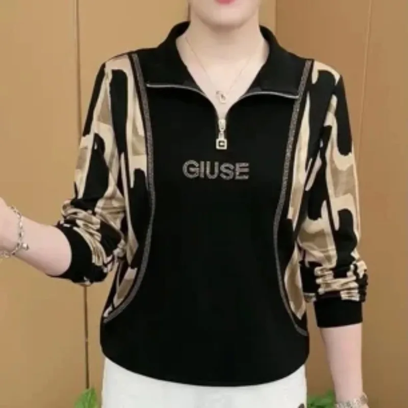 Женские модные блестящие пуловеры с бриллиантами длинными рукавами и облегающим