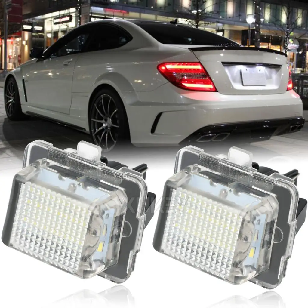 Задний фонарь для номерного знака Mercedes Benz C S E CL-Class C207 W204 W212 R231 W221 W216 S204 S212, 2x12 В, 6500K