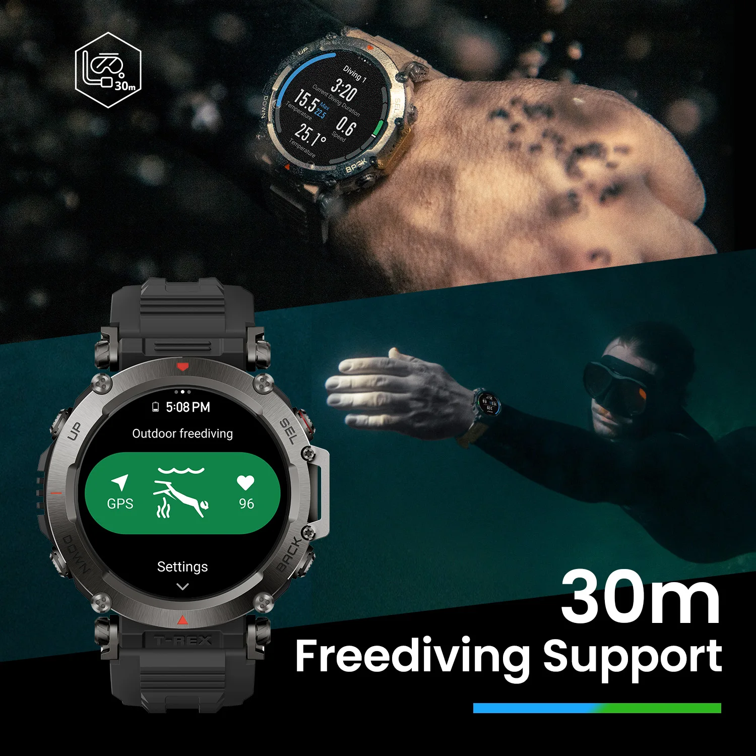 Смарт-часы Euro Amazfit T-Rex Ultra 47 мм с GPS