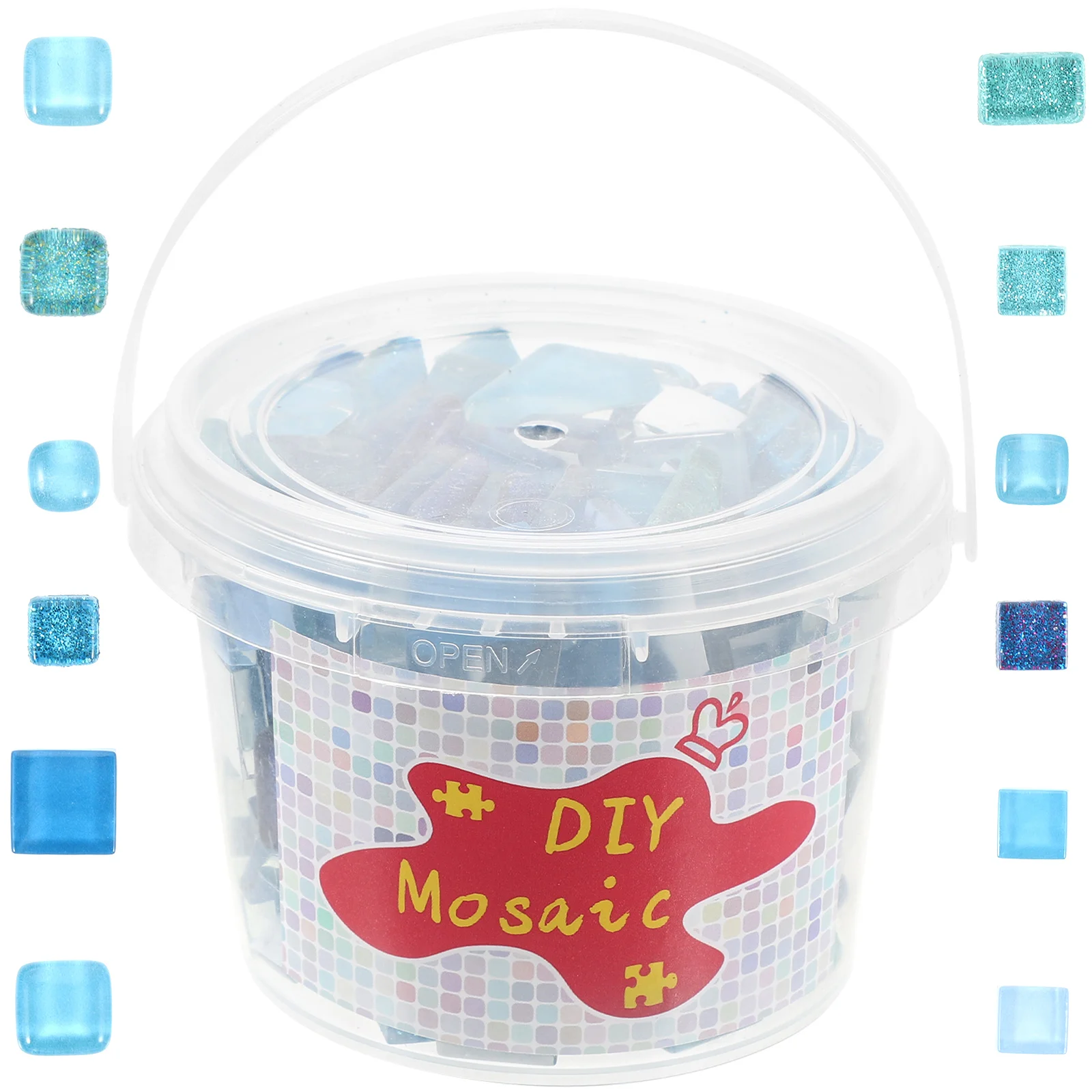 

1 Bucket Kitchen Handmade Tiles For Crafts Mosaic Tiles Mosaic Tiles For Crafts for Bathroom Kitchen DIY