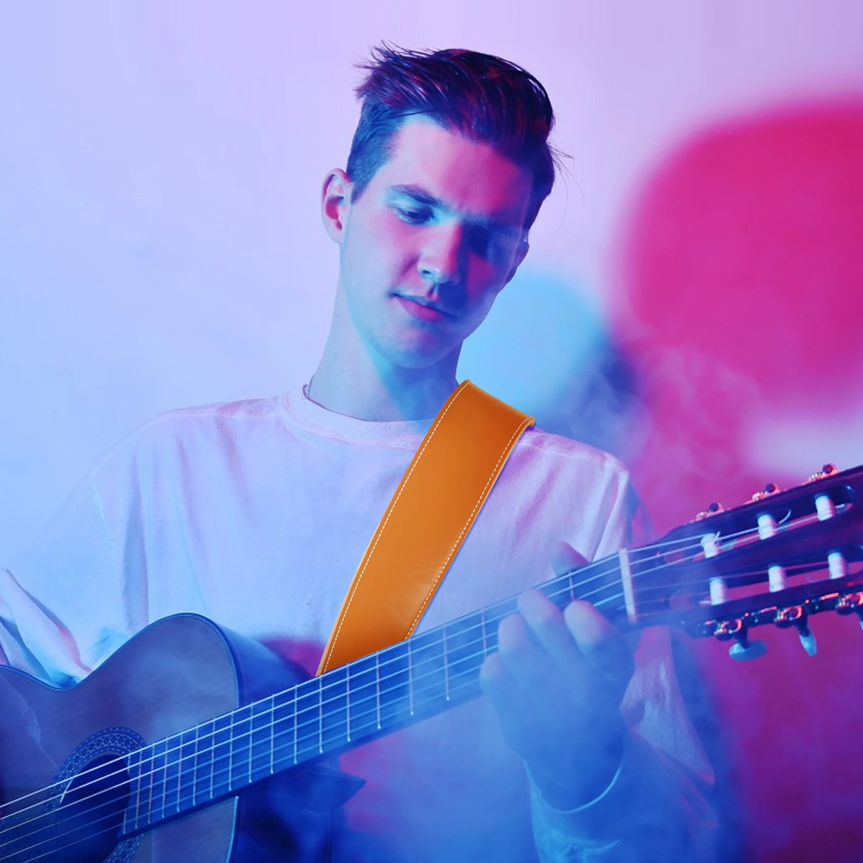 Ремешок для гитары из натуральной кожи мягкий прочный ремешок воловьей