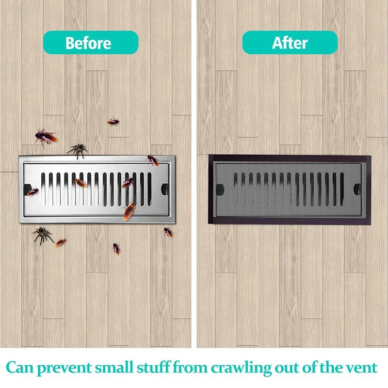 Накладки на напольные вентиляционные отверстия Магнитная сетчатая крышка из ПВХ