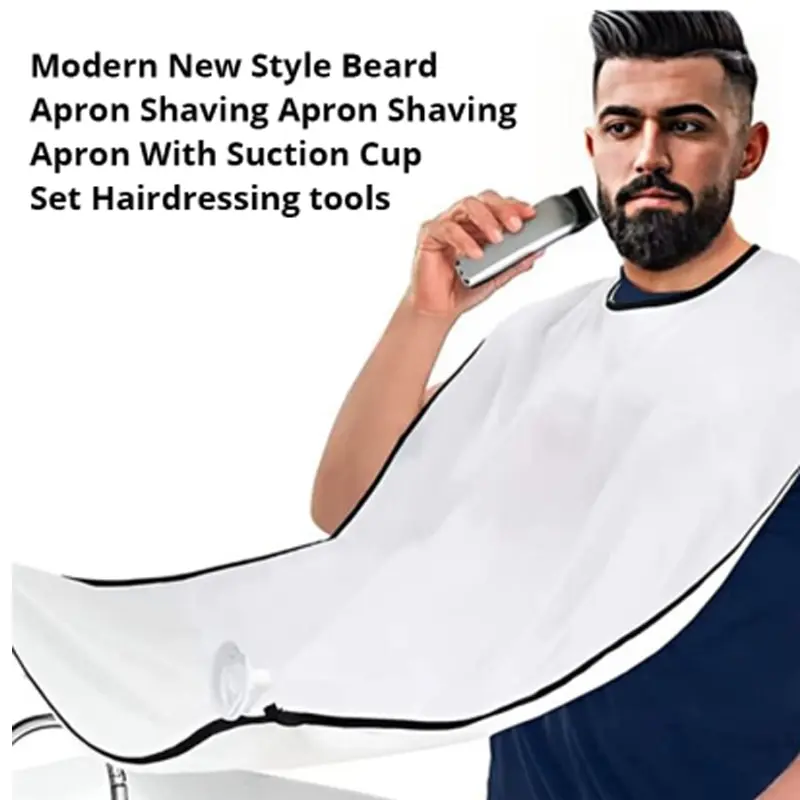 

Modern New Style Beard Apron Shaving Apron Shaving Apron With Suction Cup Set Hairdressing Tools