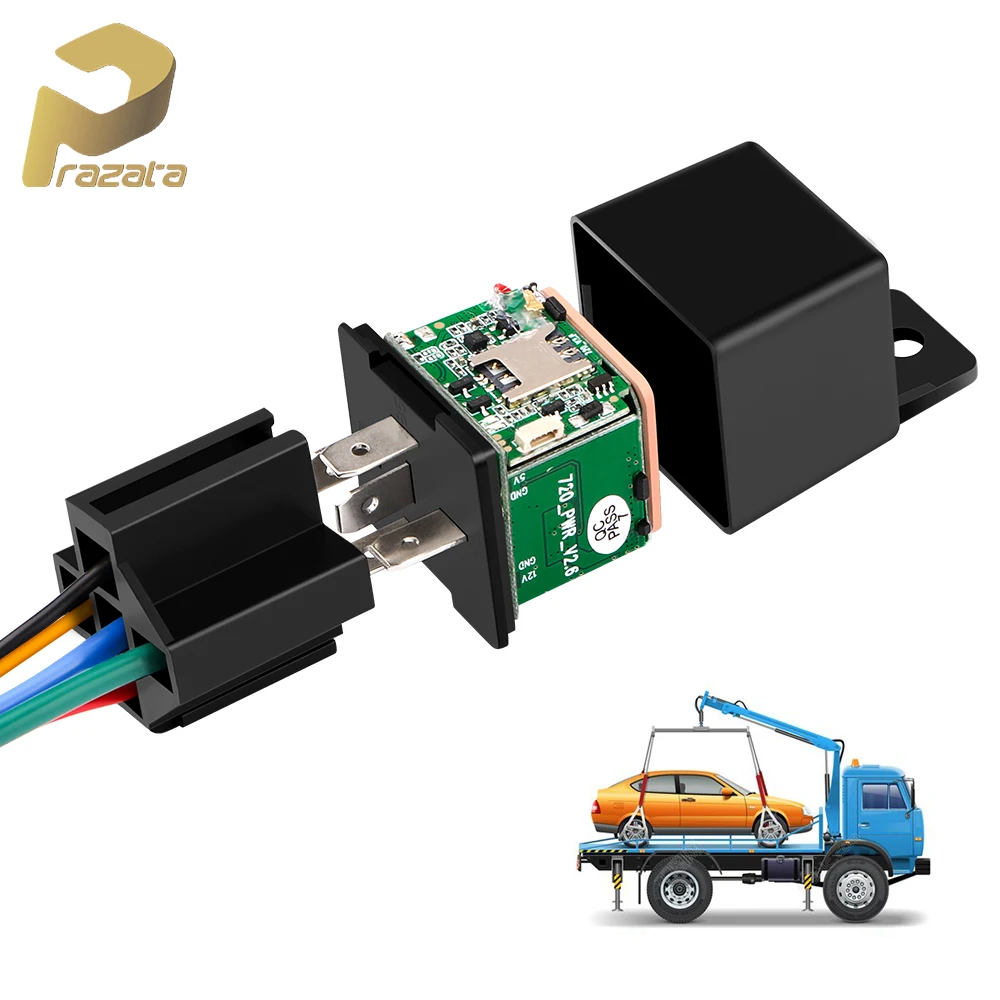 

New Relay Car Tracker Mini GPS Tracker MV730 Easily Hide Design 9-90V Vehicle Tracker Realtime Location Remote Control Anti-thef