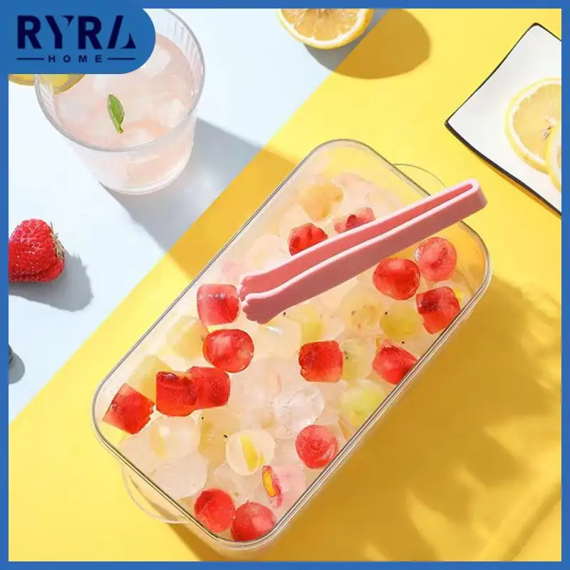 

Grid Small Square Ice Grating Creative Tray Large-capacity Ice Storage Box Diy Kitchen Bar Accessories Easy Demoulding