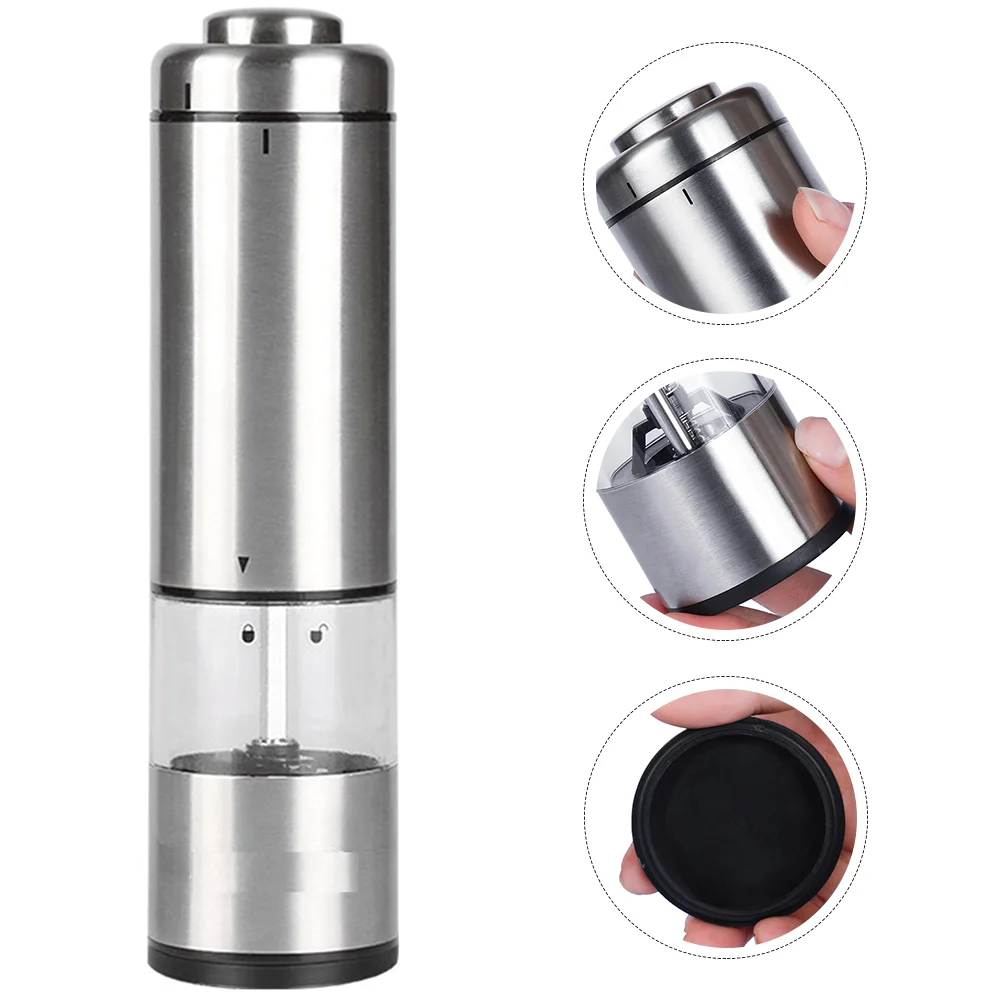 

Pepper Grinder Salt Electric Automatic Bottle Shaker Seasoning Mill Grinding Steelmills Dispensing Stainless Tool Dispenser