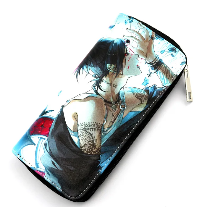 

Anime Tokyo Ghoul Wallet Bai zipper Type Long Anime Purse Uta Colorful Coin Bag