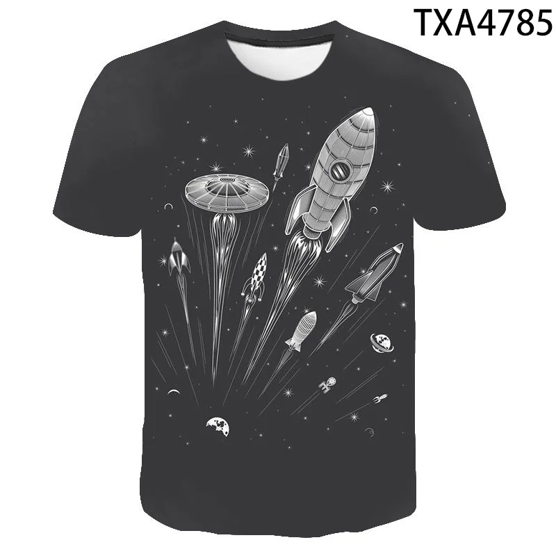 

New Summer Printed 3D T-shirt Starry Sky Men Women Children Summer Cool Tee Tops Male Streetwear Cool T Shirt Boy girl Kids