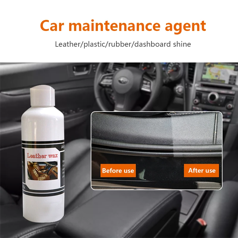 

30ml Wash&Maintenance Car/Home Leather Repair Gel White/black Color Seat Leather Complementary Refurbishing Cream Paste Cleaner