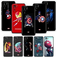 marvel phone case for redmi 10 9 9a 9c 9i k20 k30 k40 plus note 10 11 pro india case soft silicone cover cartoon marvel heroes