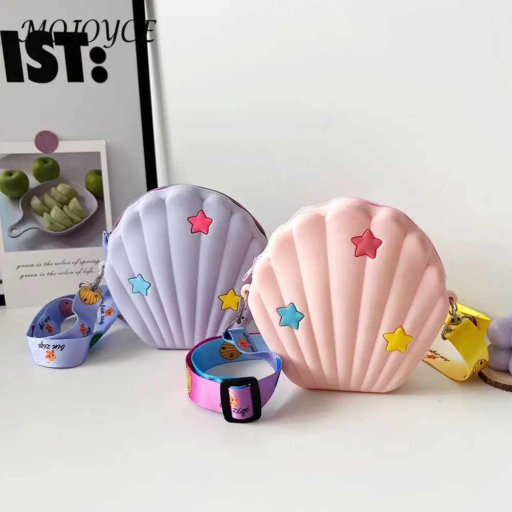 

Fashion Crossbody Bag Cute Cartoons Shell Coin Wallet Purse Mini Shoulder Bag Children Mini Messenger Handbag For Girls Women