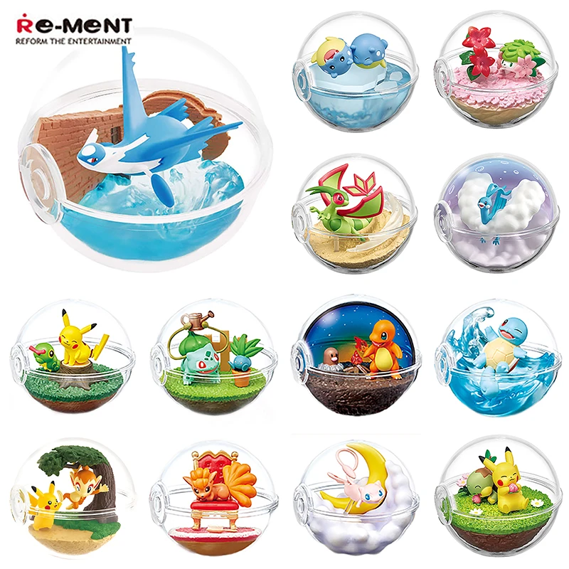 

Originate PokéMon Pikachu Little Fire Dragon Jenny Turtle Miao Rang Seed Elf Ball Action Figurine Collectible Model Toys Gift