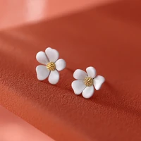 fashion trendy earrings grace beautiful jasmine flowers stud earrings for women girl birthday christmas gift