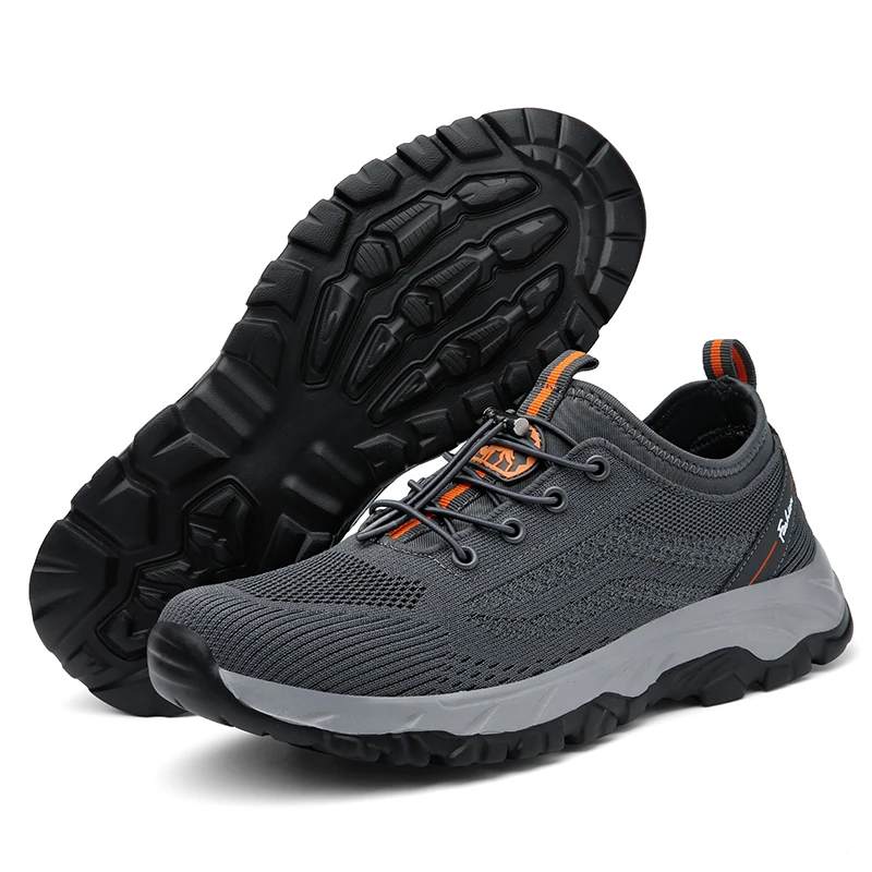 

New Men Women Hiking Shoes High Quality Breathable Casual Shoes Lace-up Comfortable Ankle Boots Outdoor Non-slip Walking Shoes