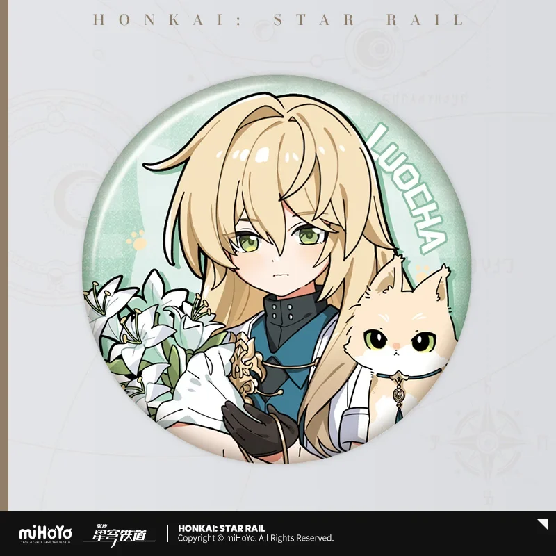 Presale Honkai: Star Rail Официальный товар серия Little Cat жестяной значок лезвие Кафки Lucoha