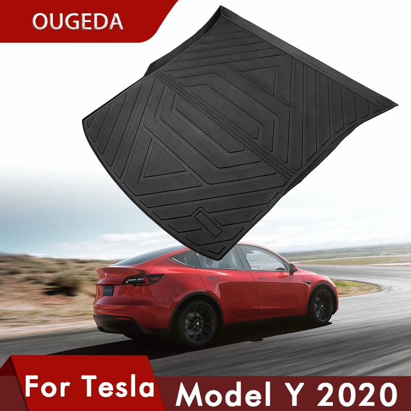 

OUGEDA ModelY Car Trunk Mat For Tesla Model Y Accessories Rear Trunk Mat Cargo Liner Waterproof Antiskid