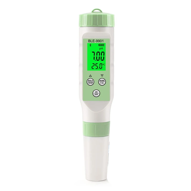

Bluetooth-рН-метр с датчиком ATC, измеритель PH/TDS/температуры, цифровой тестер качества воды для бассейнов, питьевой воды