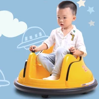 kid remote control self driving bumper toy car ufo shape four wheel rid on car children indoor park practical educational toys