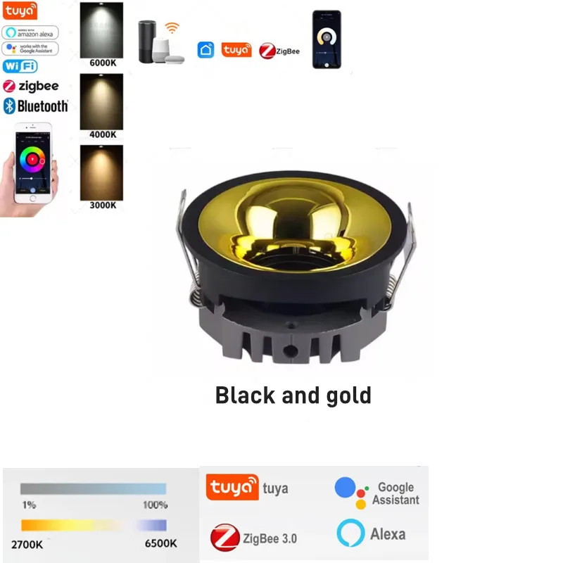 

Светодиодный потолочный светильник IWP Zigbee 7-20Вт теплый белый