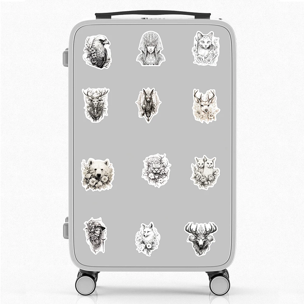 50 шт. водонепроницаемые Стикеры для ноутбука в готическом стиле