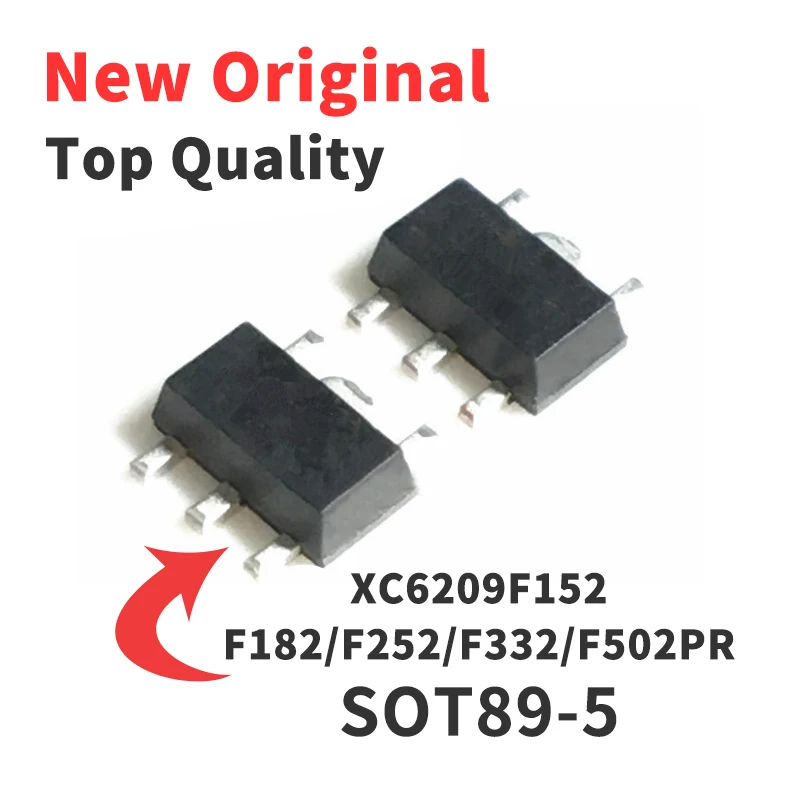 

10 Pieces XC6209F332PR XC6209F252PR XC6209F182PR XC6209F152PR XC6209F502PR SOT89-5 Chip IC Brand New Original