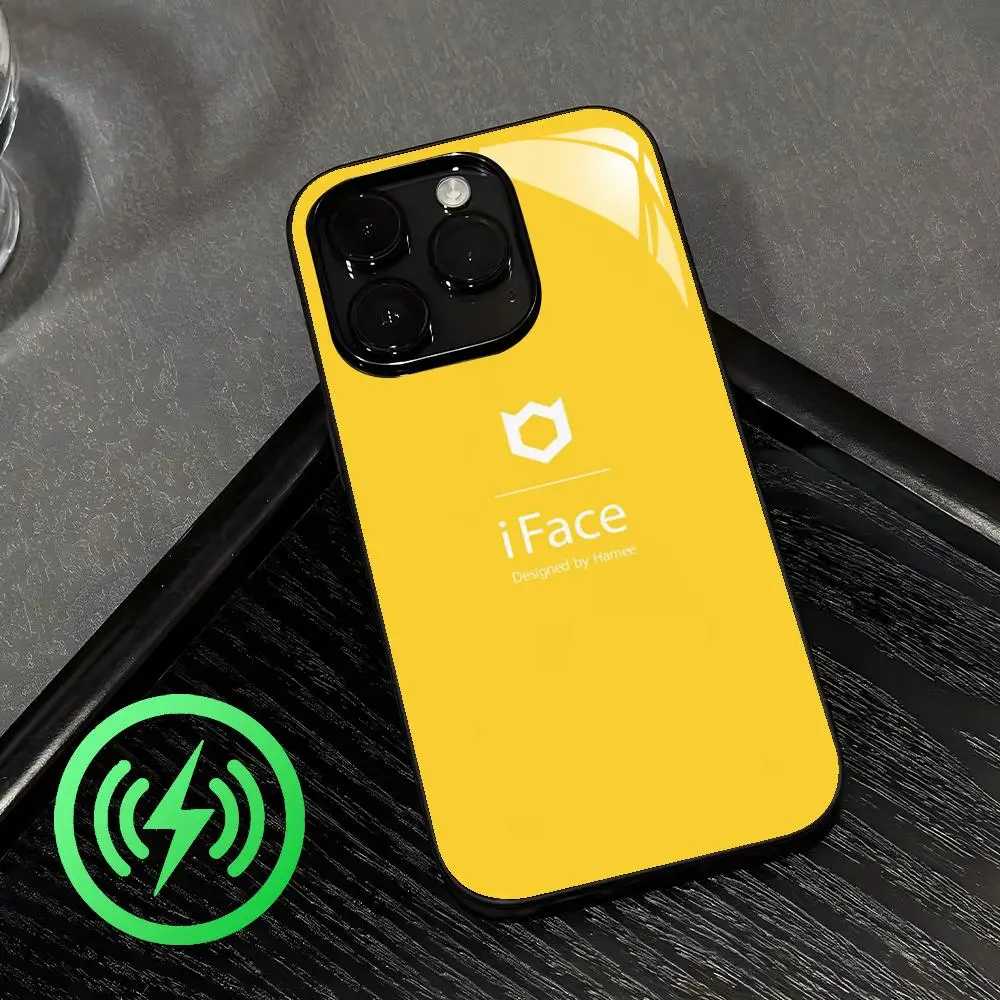 Фото Чехол Hamee i-iFaceS для iPhone 17 Air, 16, 15, 14, 13, 12, 11 Plus, Mini, Pro, Max, стеклянный, магнитный №3