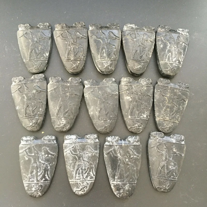 

14pcs Ancient Culture，Meteorite Jade、Rock Painting，Pendant ， c323