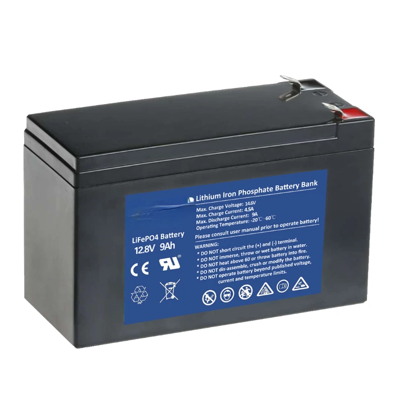 Lifepo4 12.8V9Ah Lithium Iron Phosphate Electric Battery Pack